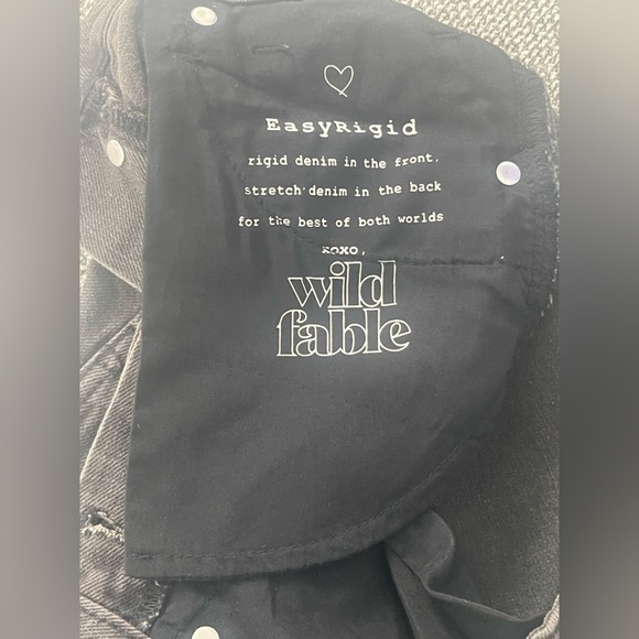 Wild Fable Black Jean Shorts Distressed Frayed Hem - Picture 10 of 11